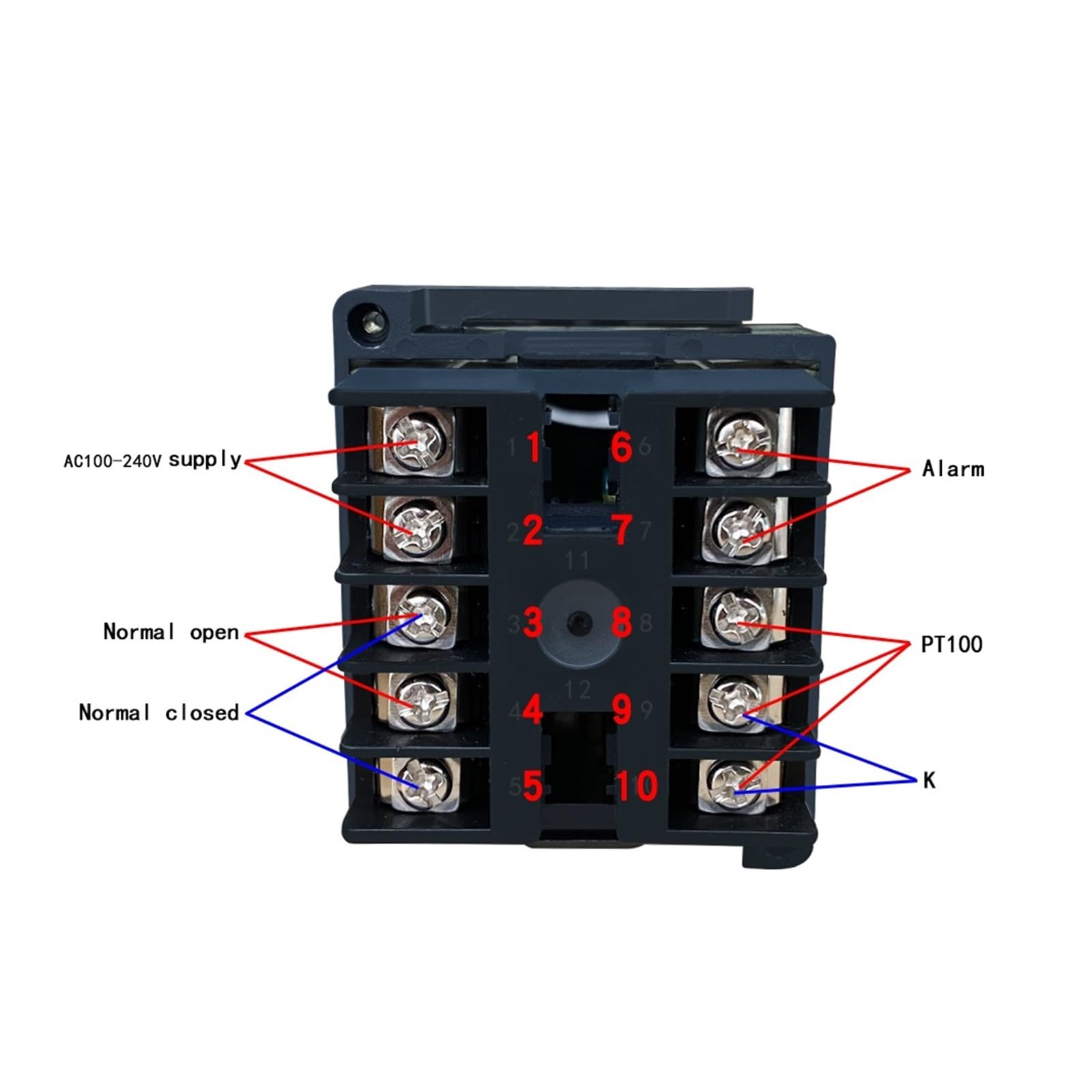 Termostato Intelligente, REX-C100 Termostato regolatore di Temperatura PID Digitale, Uscita SSR Max.40A Relè SSR Sonda termocoppia K(C100 Set)