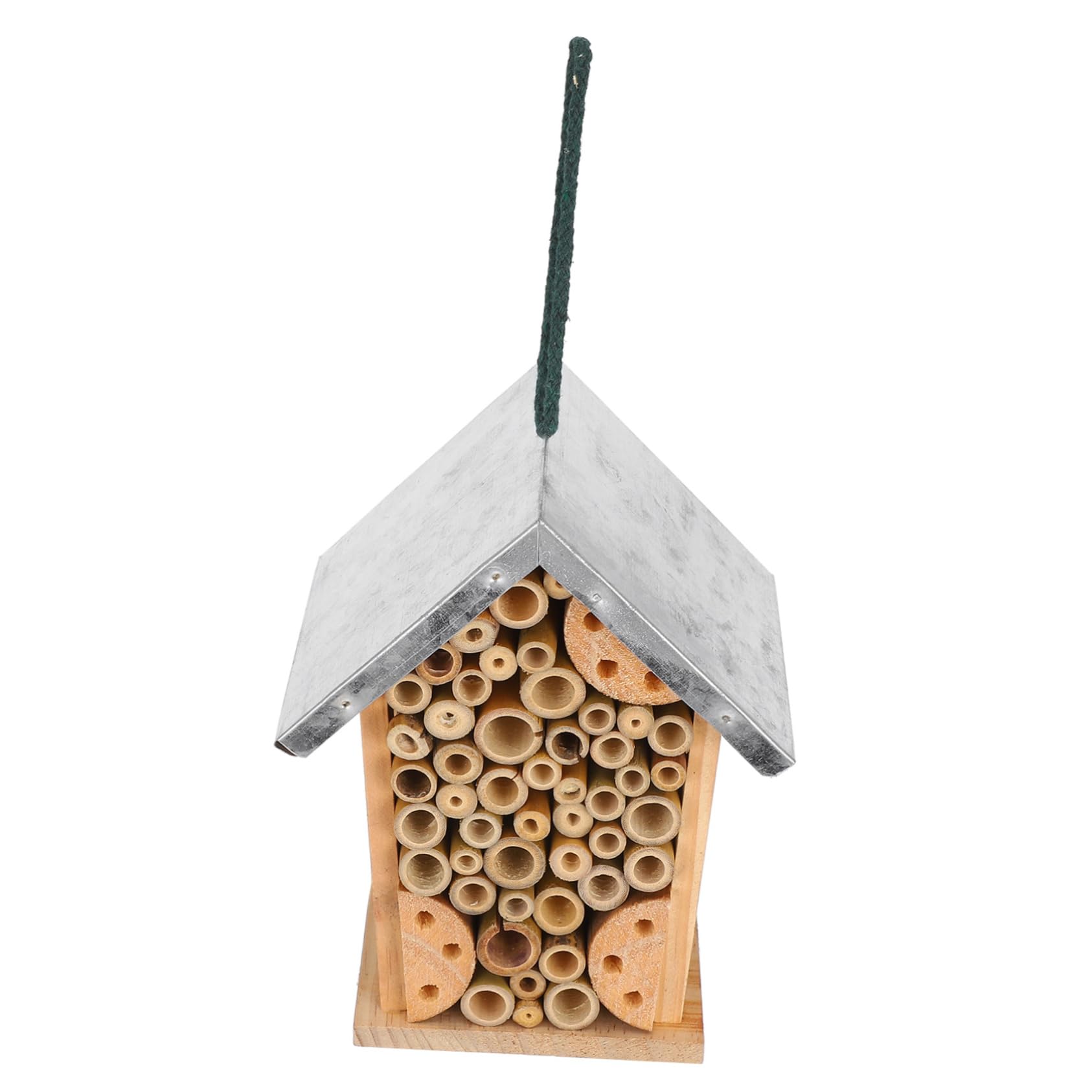 Sosoport Hängendes Insektenhotel Leicht Aufzuhängen für Garten und Eisen Wetterfest Außenbereich Geeignet für Bienen und Schmetterlinge