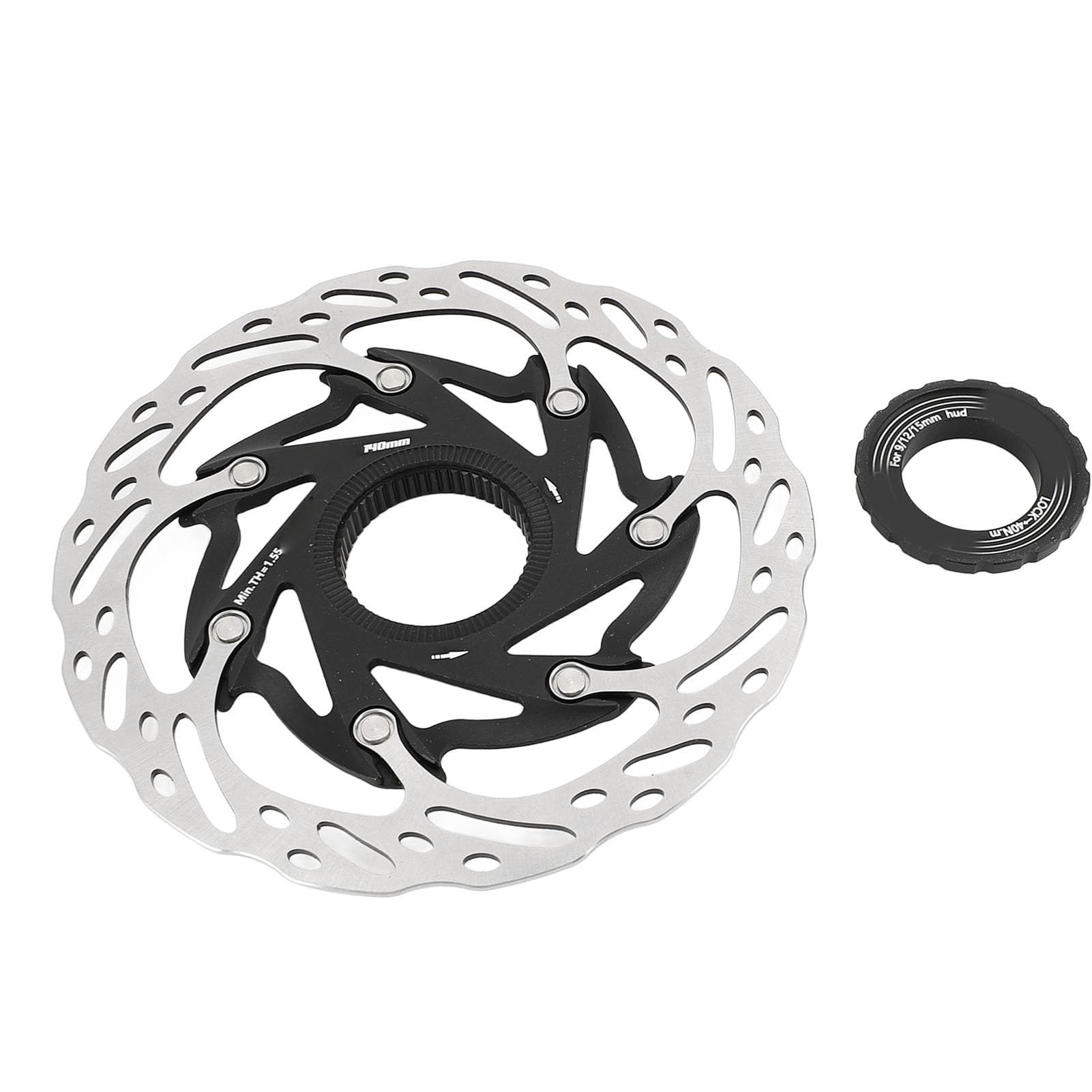 Naroote Disco Freno Bici, Compatibile con Mozzi Centerlock, 140mm