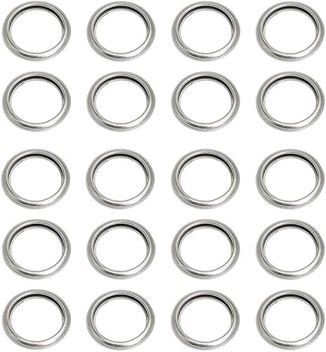 UTSAUTO M16 Juntas de tapón de drenaje de aceite Arandelas de aplastamiento Arandelas de sellado Anillos 803916010 para Outback Crosstrek Forester