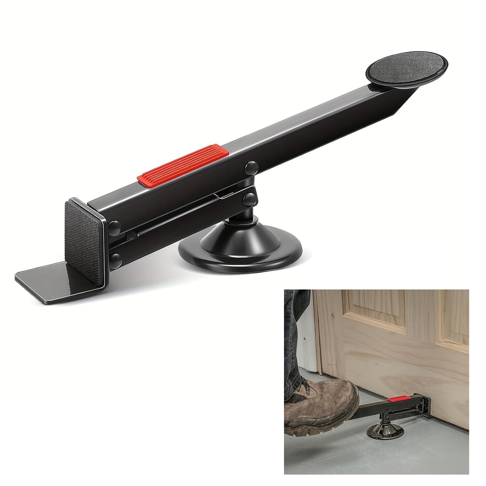Sollevatore Per Porte E Mobili A Pedale, 75kg Solleva Porte Alza Mobili Con Rotazione Di 360 Gradi, Sollevatore Porte Cric Per Mobili Per L'Installazione Della Porte, Pannelli O Cartongesso