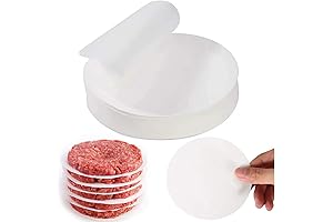 Burger Patty Release Paper - 500 Sheets of Precut Non-Stick Paper for...