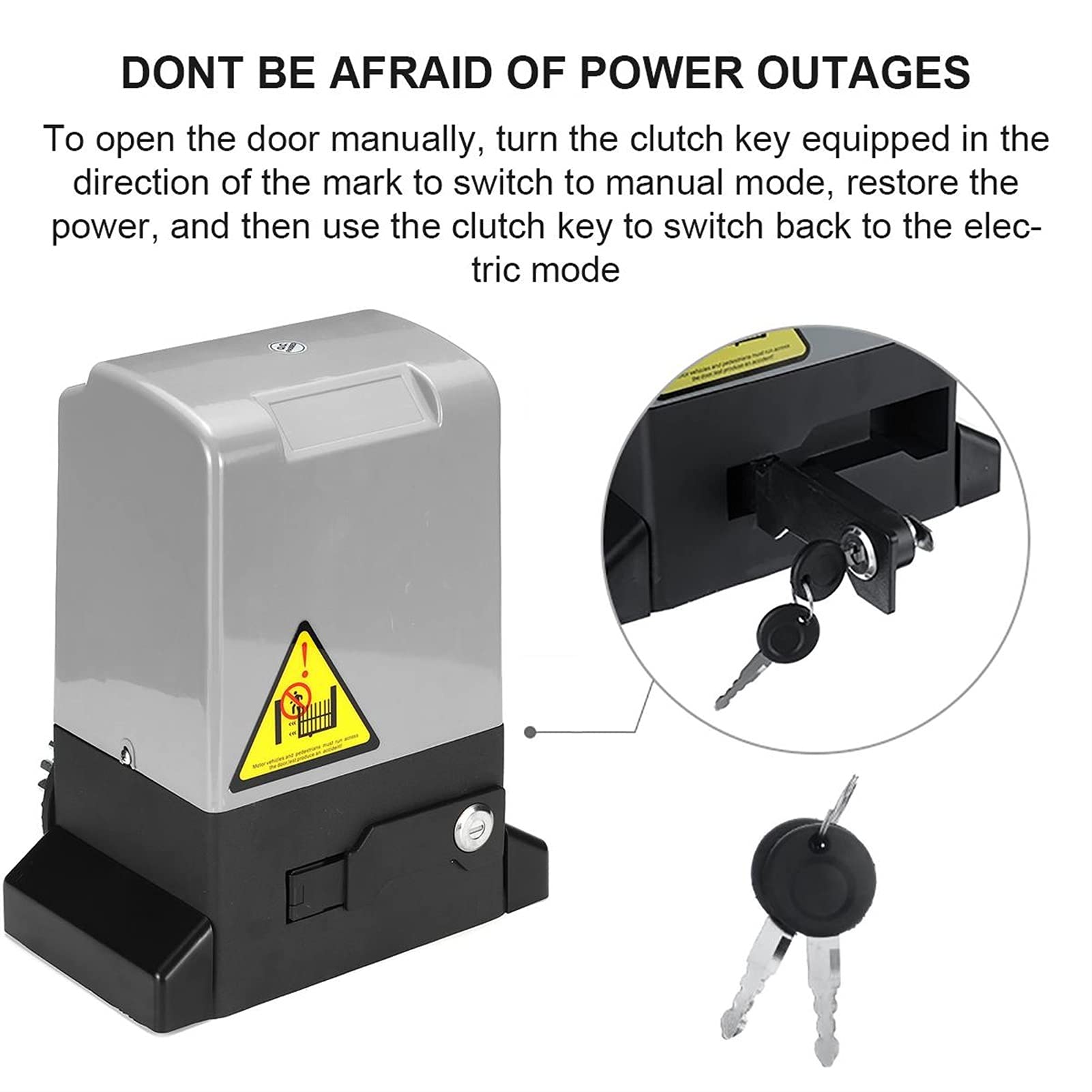 Per apricancello a battente 800-160. 0KGS 220VAC. Apriscatole del cancello scorrevole di ACDC. Motore come motore più stretto con kit di controller WiFi sensore di sicurezza(370W 0-800KG)