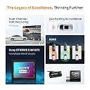 70mai A510 HDR 3K Dual Channel Dash Cam, STARVIS 2 IMX675 Sensor, ADAS, Built-in GPS Logger, Route Recorder, MaiColor Vivid+ with Night Owl Vision, App Playback & Share, Optional Parking Monitoring gallery image