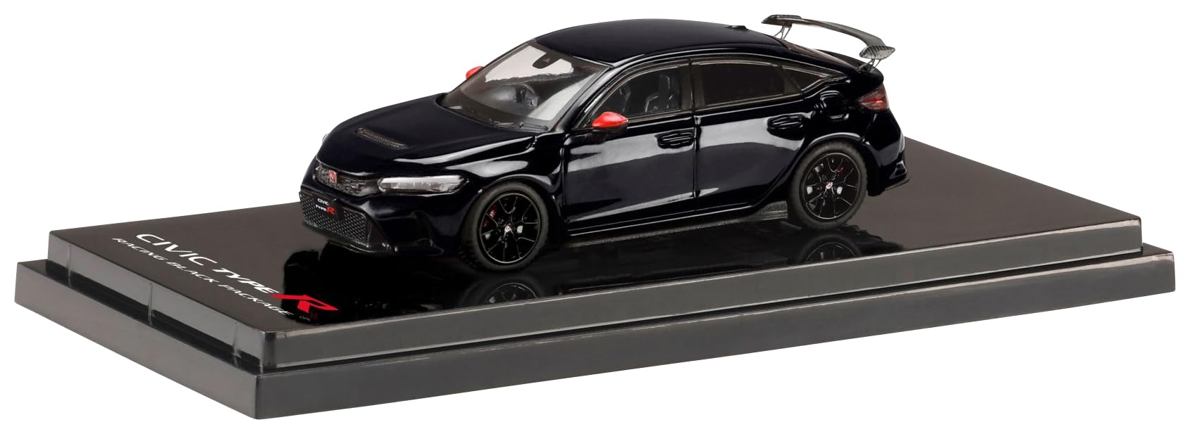 Hobby Japan (HobbyJAPAN) HJ64 1/64 Honda Civic Type R (FL5) Racing Black Package/Genuine Optional Parts Mounted Car Crystal Black Pearl Prodotto finito HJ645063BK