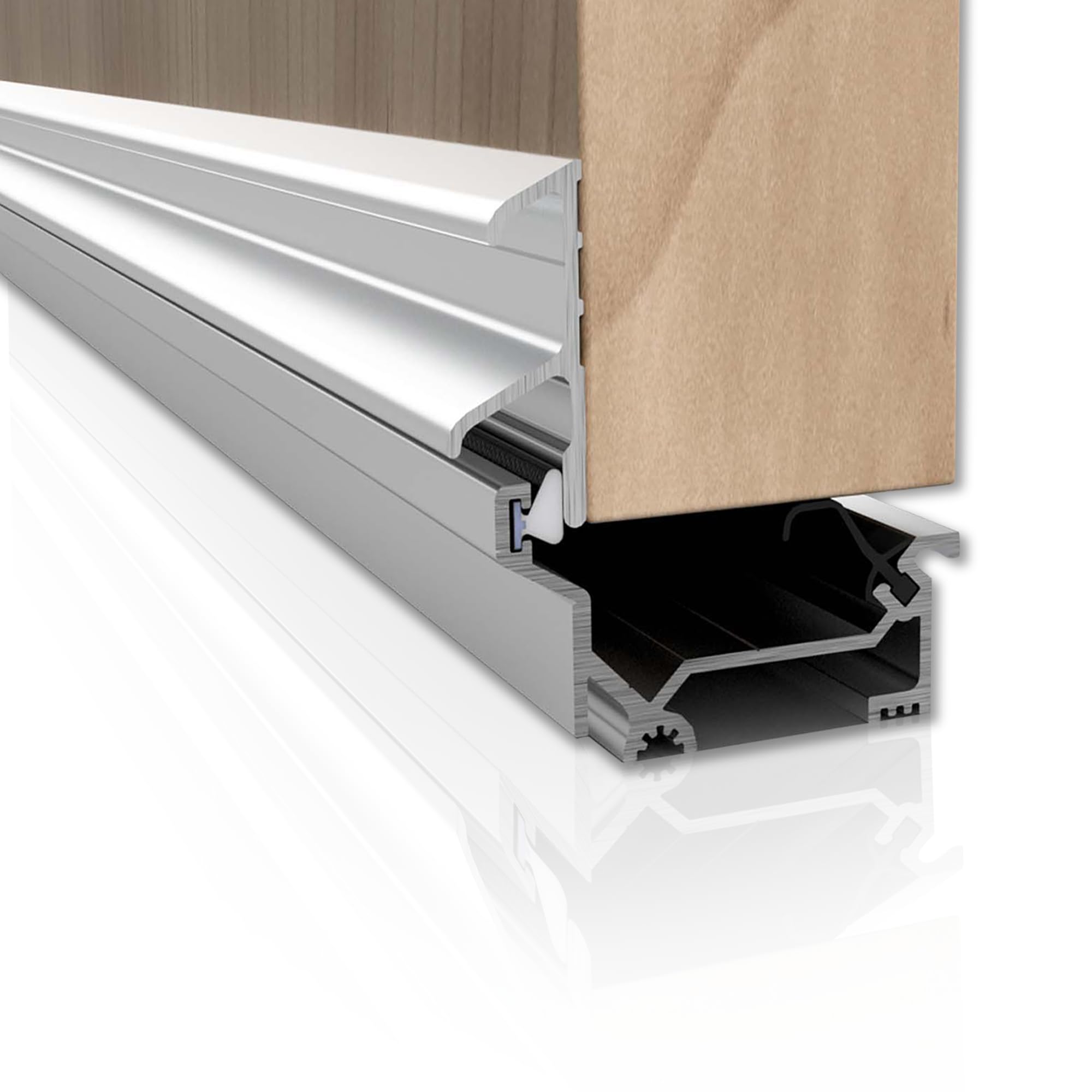 STORMGUARD 04SR3580920G Dry X Winterbar Threshold Seal and Rain Deflector – Durable Aluminium Door Weatherbar for Rain, Wind and Draft Protection – Mill Finish Aluminium – 920mm