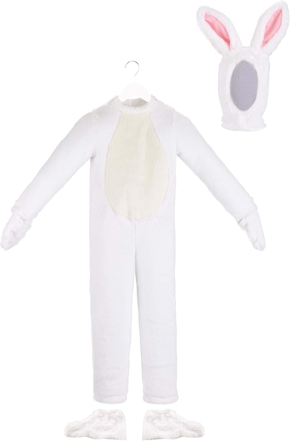 Enchanting Bunny Adventure Kids Costume Faux Fur Jumpsuit, Ears, Tail & More