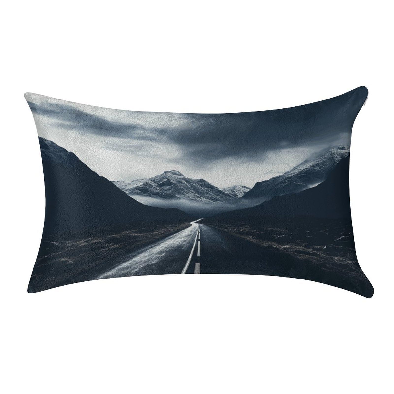Btcowzrv Style Dark Road To Mountains Pillow Cover Pillow Case Pillowcase