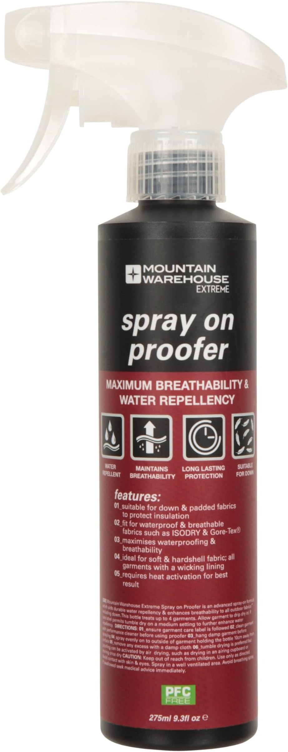 Mountain Warehouse Spray On Proofer 275ml One Size
