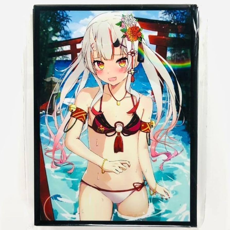 α1 ホロライブ 水着&ハートのピアス 百鬼あやめ スリーブ&プレイマット α1 ホロライブ 水着&ハートのピアス 百鬼あやめ スリーブ&プレイ