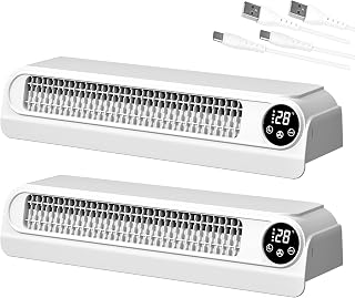 Heizkörper Ventilator, Heizungsventilator Lüfter, Auto Manuell (2 Set)