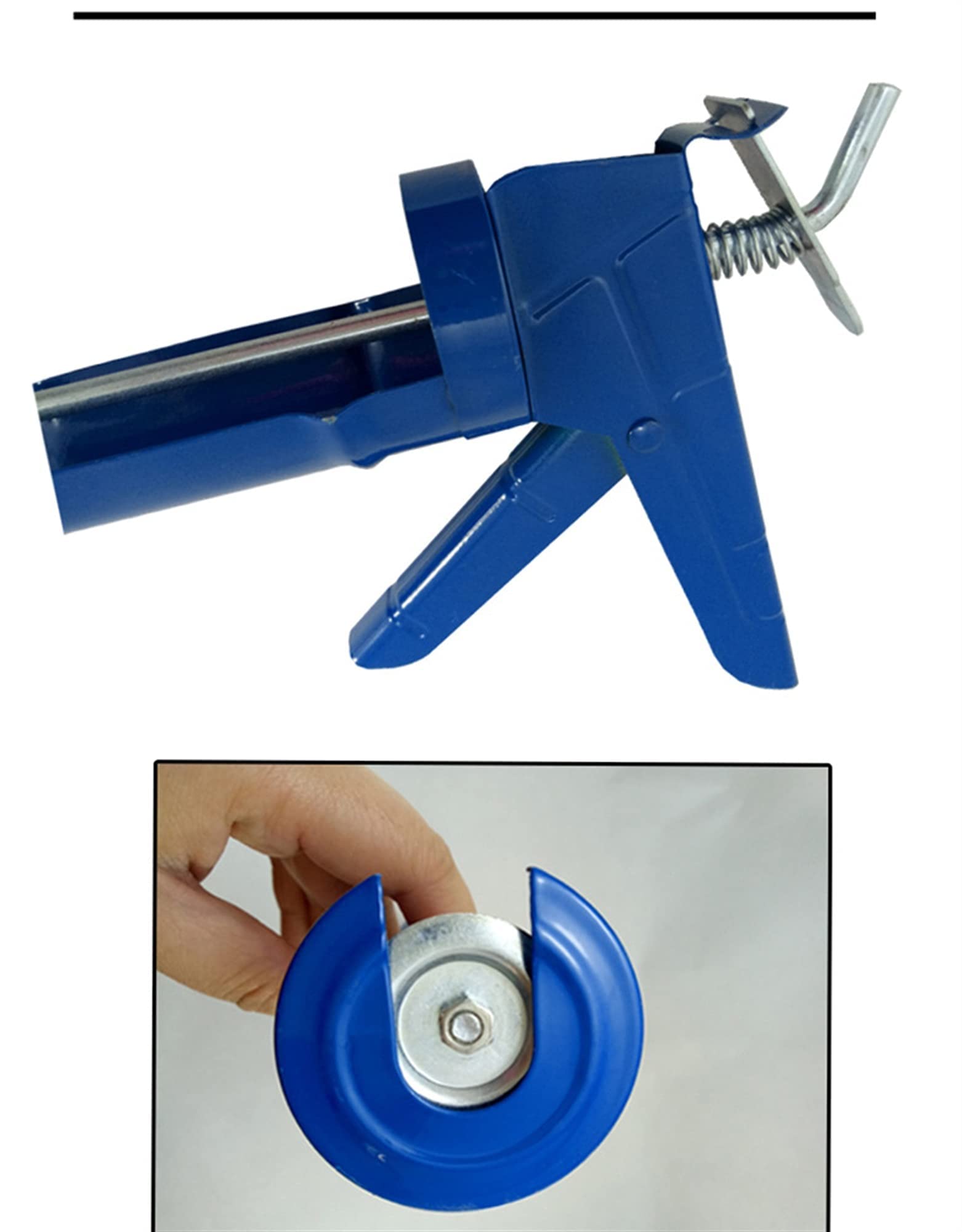 Ergonomicznie zaprojektowany pistolet do uszczelniania Półokrągłe narzędzie do uszczelniania metalu Dekoracja Konstrukcja Klej do szkła Materiał żelazny Klej do szkła DIY Do użytku domowego Ręczna s