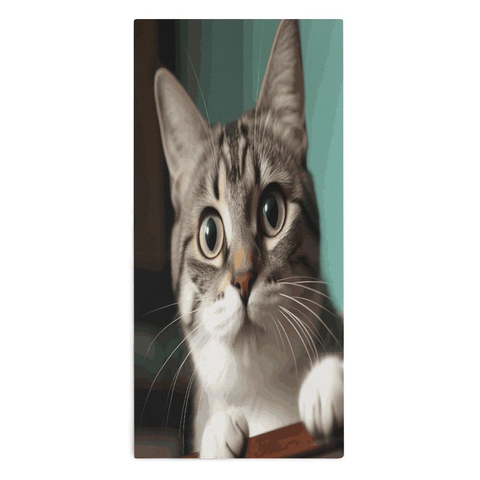 Btcowzrv Style A Curious Cat Bath Towel Beach Towels Shower Towel