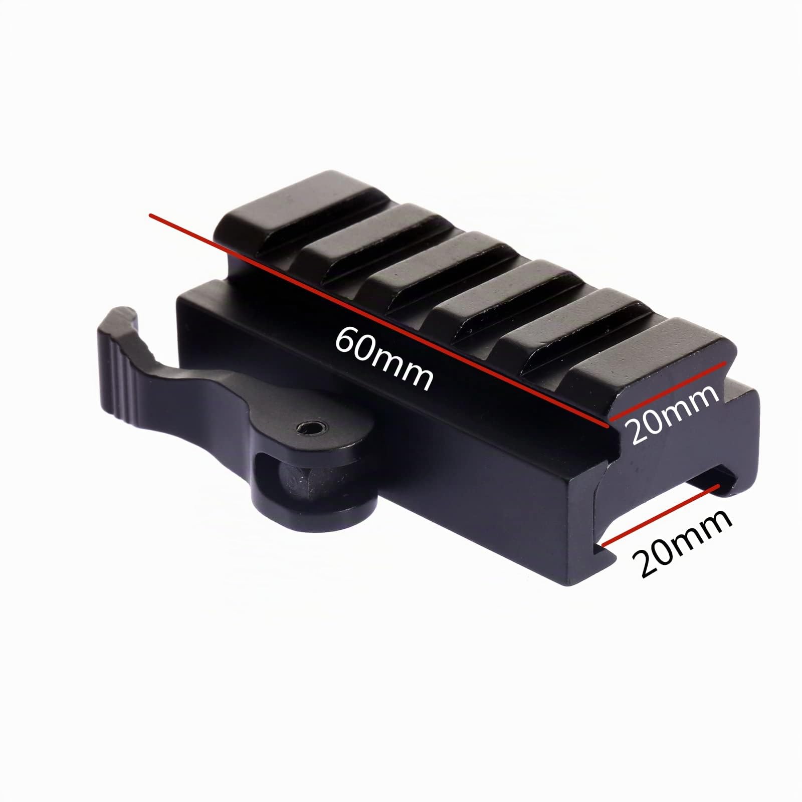 Dophee QD 5 Fente Rifle Riser Scope Base de Montage pour 20mm Picatinny Rail