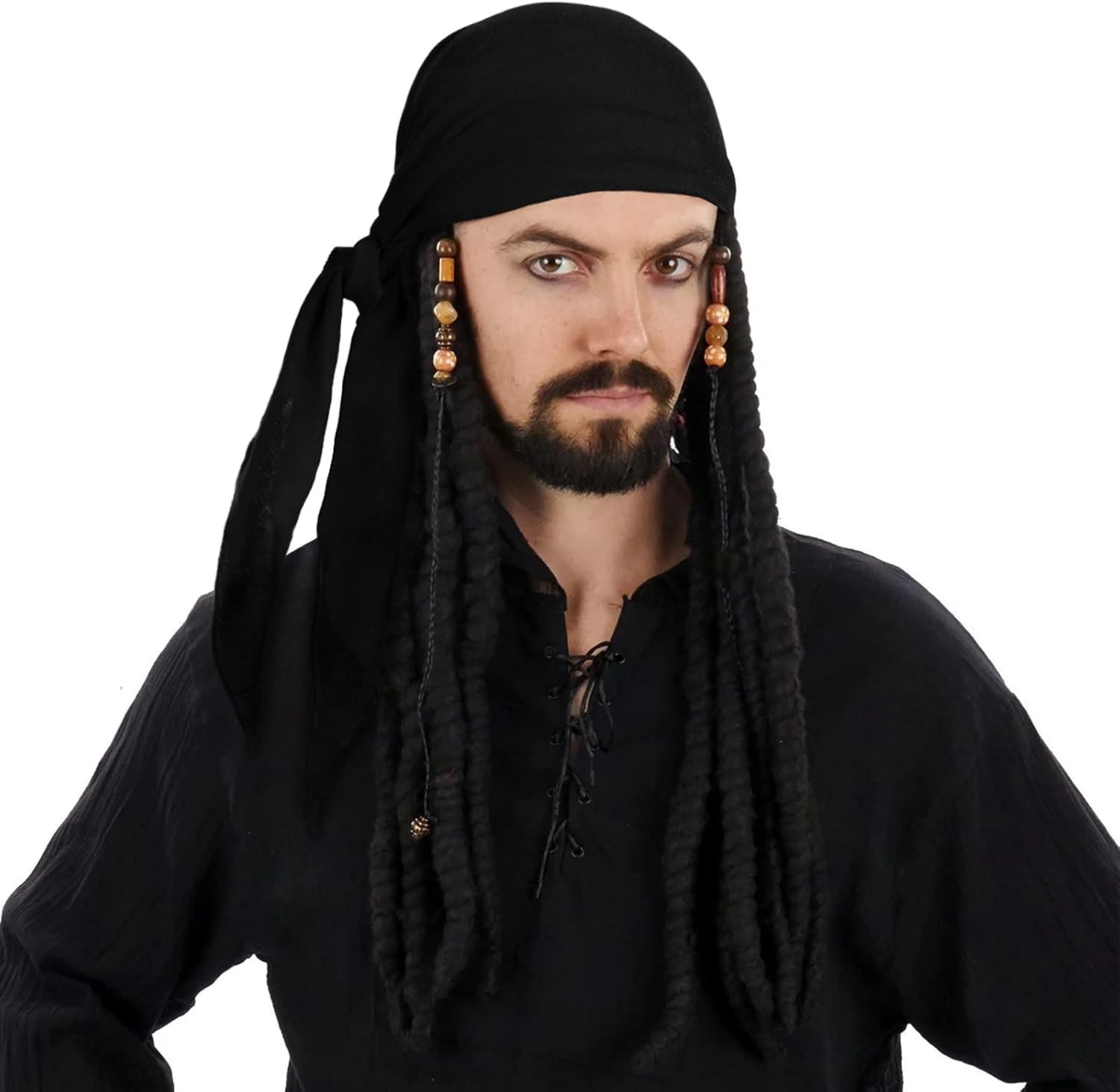 Costume Accessories: Plus Size Pirate Scarf Belt Waist Sash and Head Bandanas for Halloween Women Men - Image 6