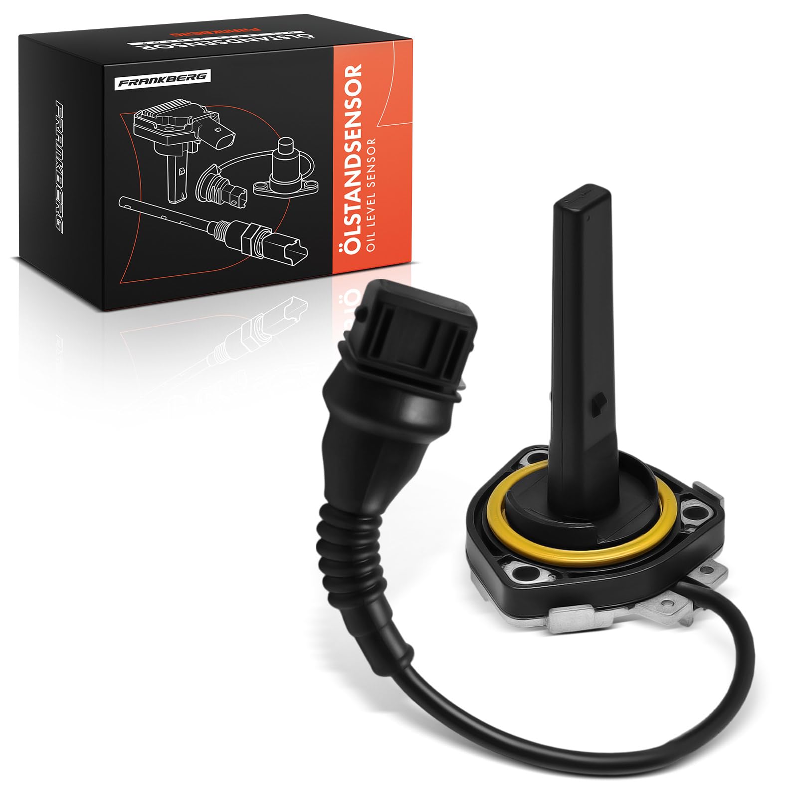 Frankberg Sensore livello olio Compatibile con Serie 3 E36 M3 3.2 Serie 5 E39 535i 540i Serie 7 E38 728i iL-750i iL Z3 Coupé E36 M M3.2 Replace# 12611406609