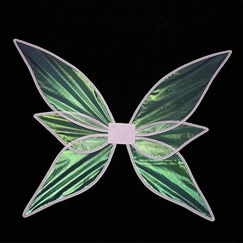 Miniatura 6 de Lizxun Alas de hadas para Halloween Cosplay mariposa transparente ala decorativa con correas de hombro para adultos y niños