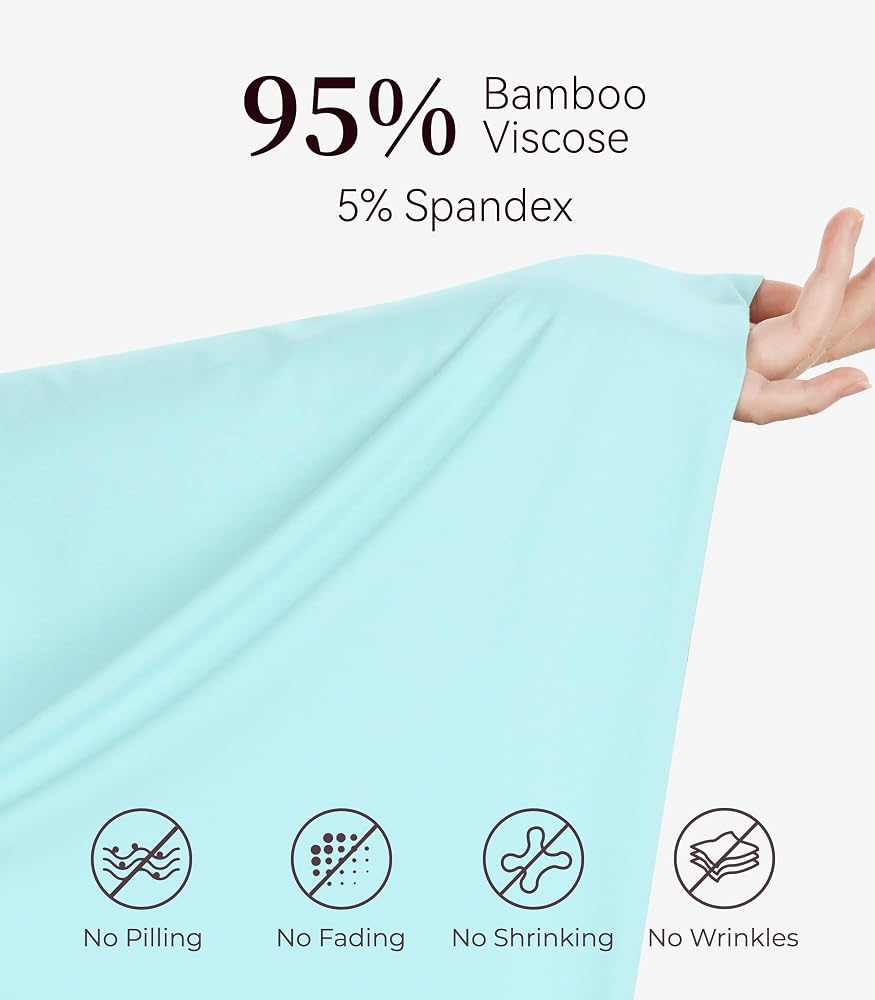 Women's Bamboo Viscose Pajama Set - Short Sleeve Top & Shorts, Pleated Design, Super Soft Sleepwear - View #13