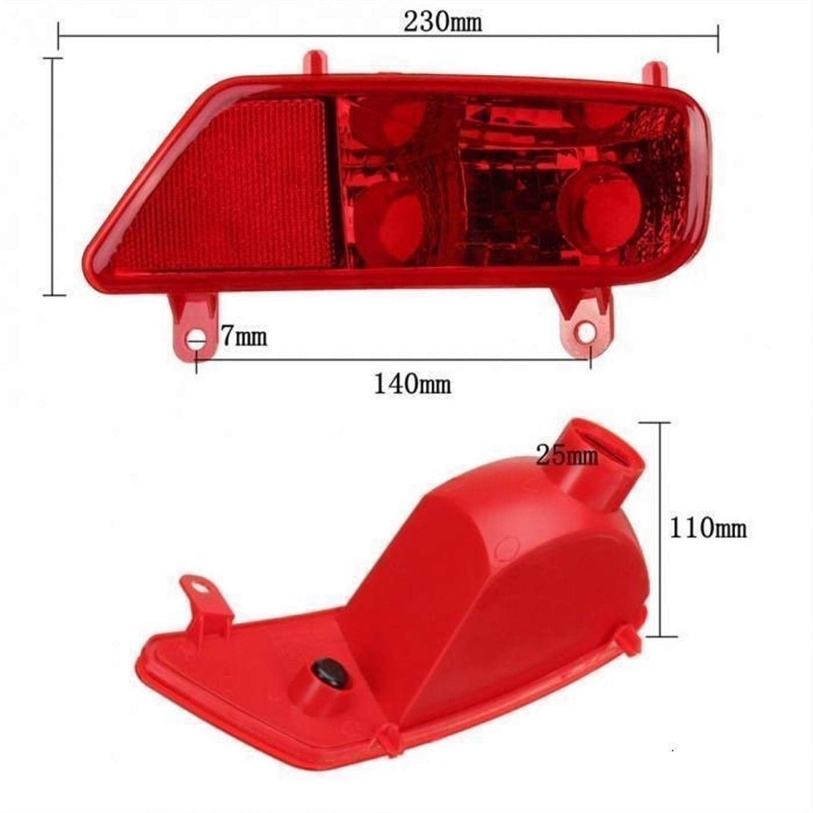 Fanale Posteriore per Peugeot 3008 2009-2016,Copertura per fendinebbia Posteriore paraurti,Lato Destro/Sinistro,Lato passeggero/Guidatore (Destro).