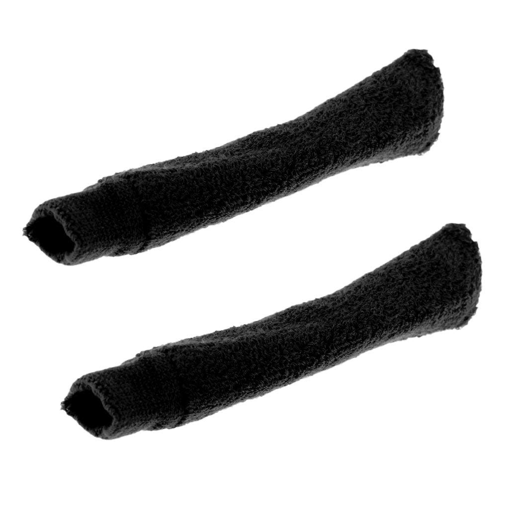 Tenlacum Badminton Tennis Racket Handle Grip Tape - Towel Wrap Over Grip Cover - Sweat Uptake 4 Colors (Black)