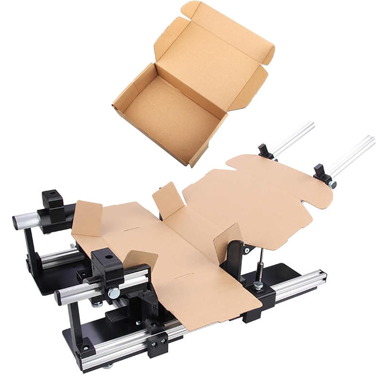 Azcabjie Adjustable Size Manual Carton Box Folding Fixture 35 * 35cm