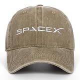 Starship Baseball Cap, Washed Cotton, Adjustable, Color Khaki