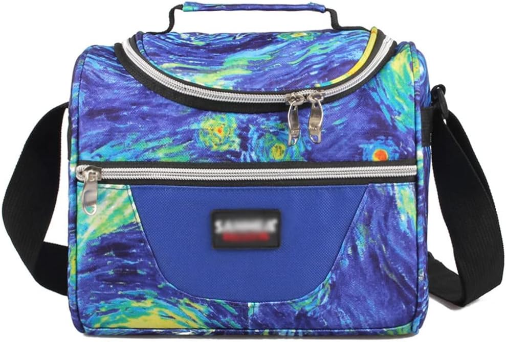 Large Durable Insulated Cooler Lunch Bag Refrigerated Tote Bag Insulated Snack Storage Bag Lunch Bags for Women (Color : Color 5, Size : 22 x 16 x 20 cm) (Color 3 22 x 16 x 20 cm)