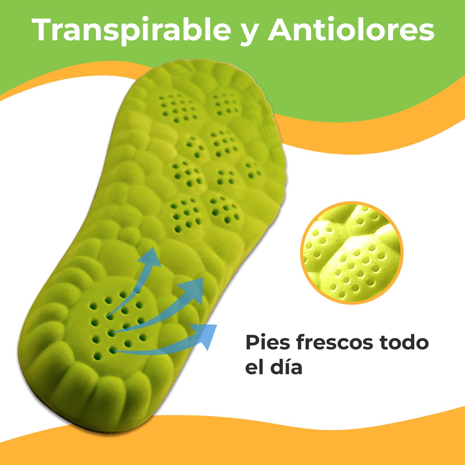 Slim Feet PRO Ortopédica Plantilla Nube Confort XXL 43-44 Amortiguadora Transpirable Antideslizante