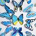 ElecMotive 12 Purple + 12 Blue 3D Butterfly Stickers Home Decoration DIY Removable Vivid Man-Made Lively DIY Decor Wall Stickers for Wall Decor Home Decor Wall Art Kids Room Bedroom Living Room Decor