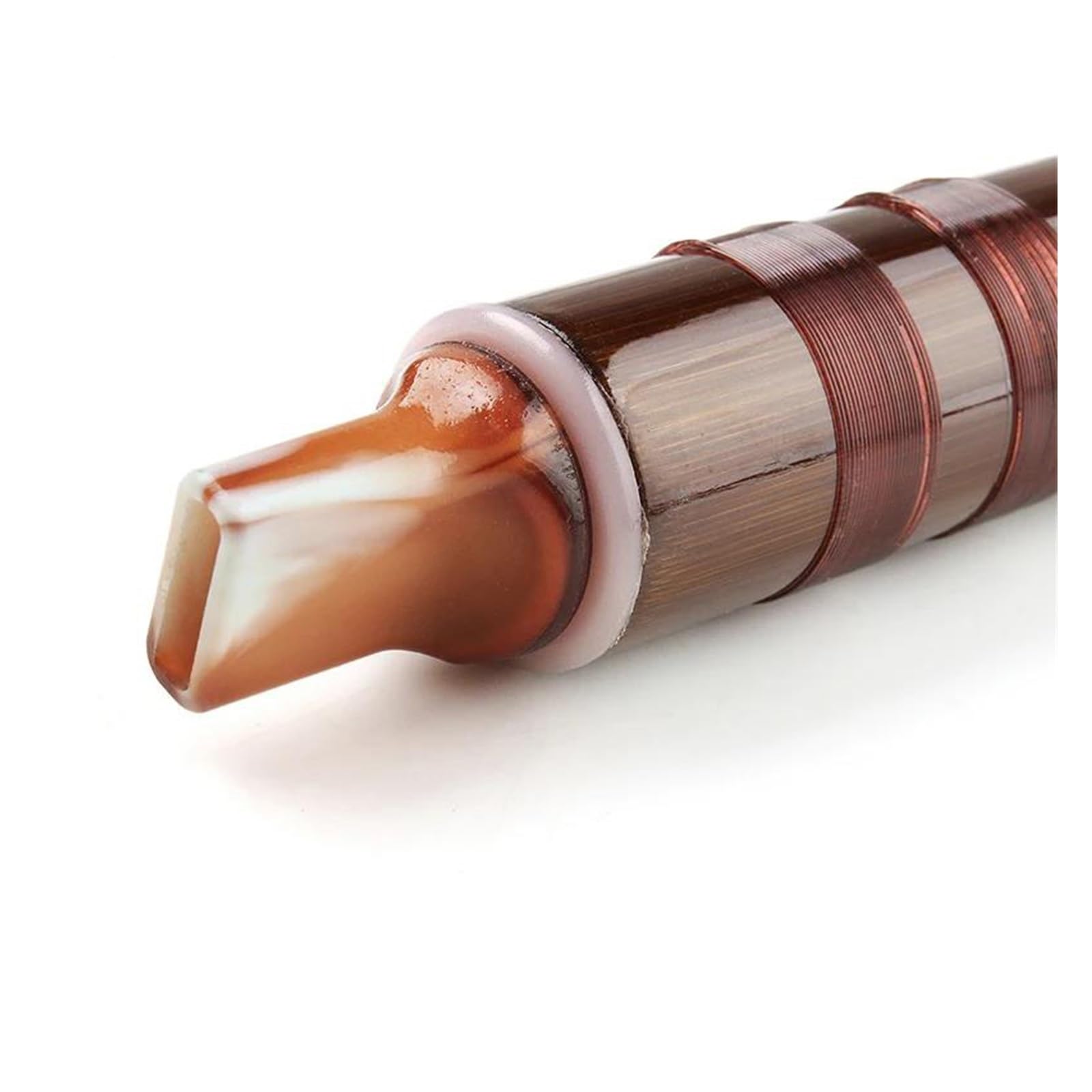 Handgemachte Braune Zweiteilige Bambusflöte Mit Eingebautem Mundstück Professionelle Bambusflöte Traditionelles Instrume