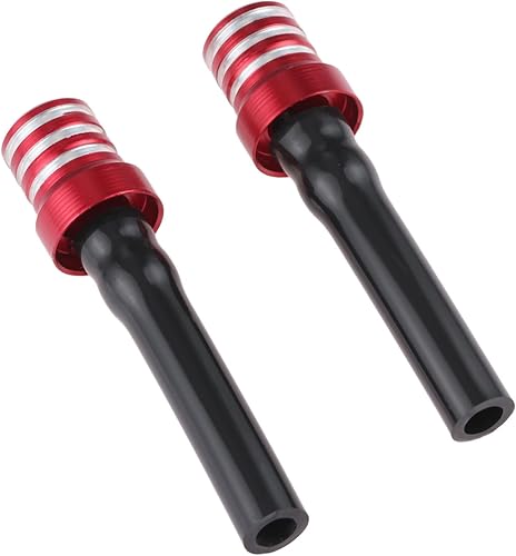 Tubo universal para manguera de ventilación de gasolina de tanque de gasolina de gasolina, 2 unidades, color rojo