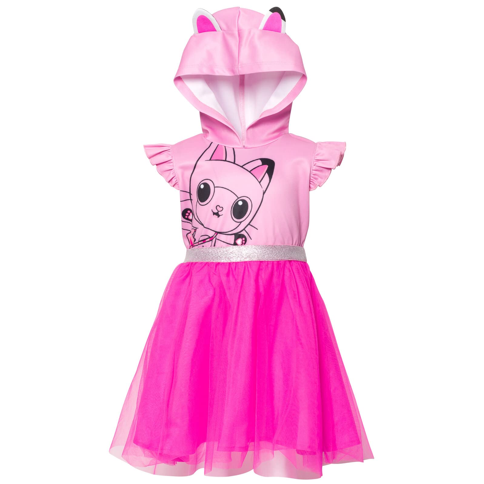DREAMWORKS GABBY'S DOLLHOUSEPandy Paws Girls Mesh Cosplay Tulle Dress Toddler to Big Kid
