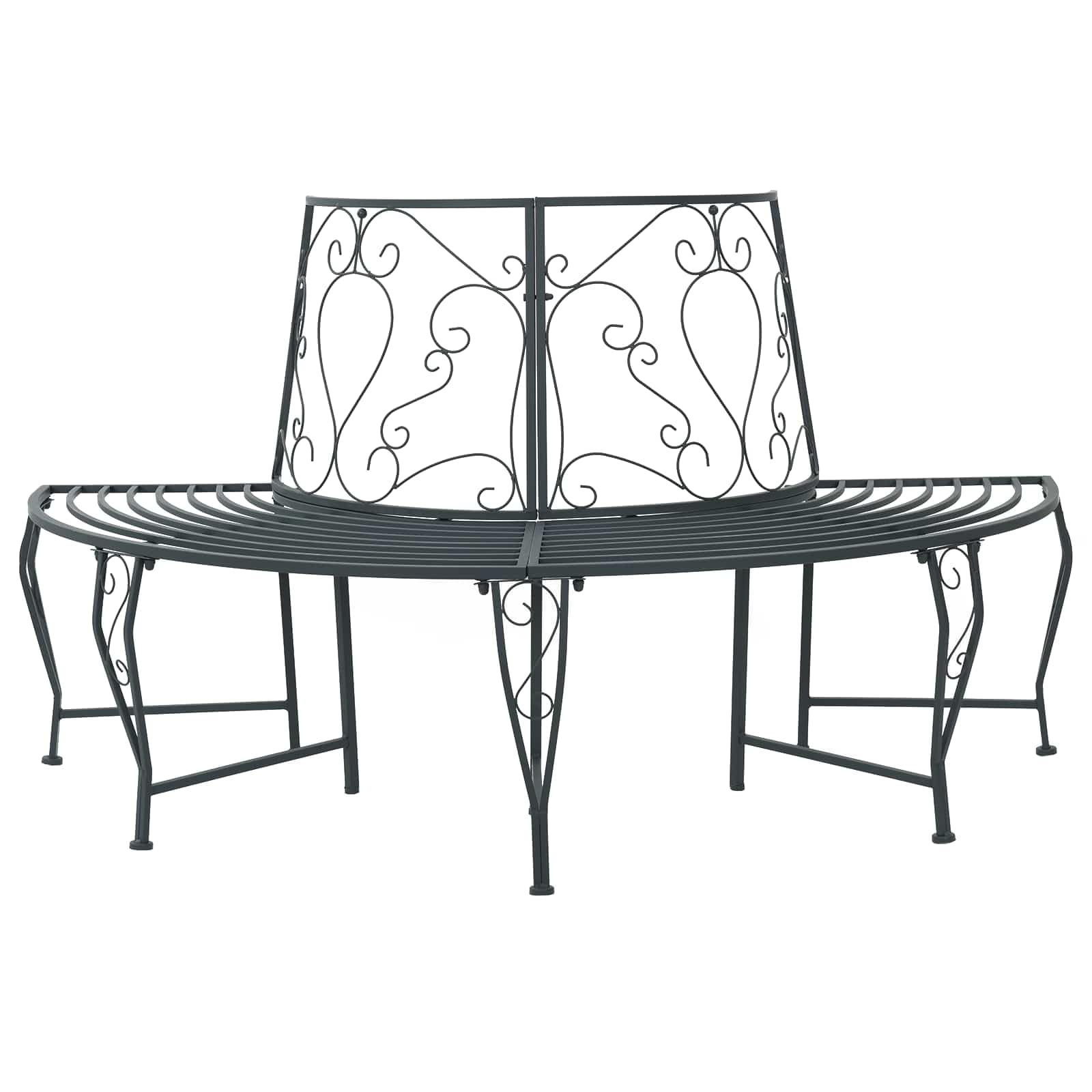 Banco de jardín 4 plazas exterior resistente intemperie 160cm