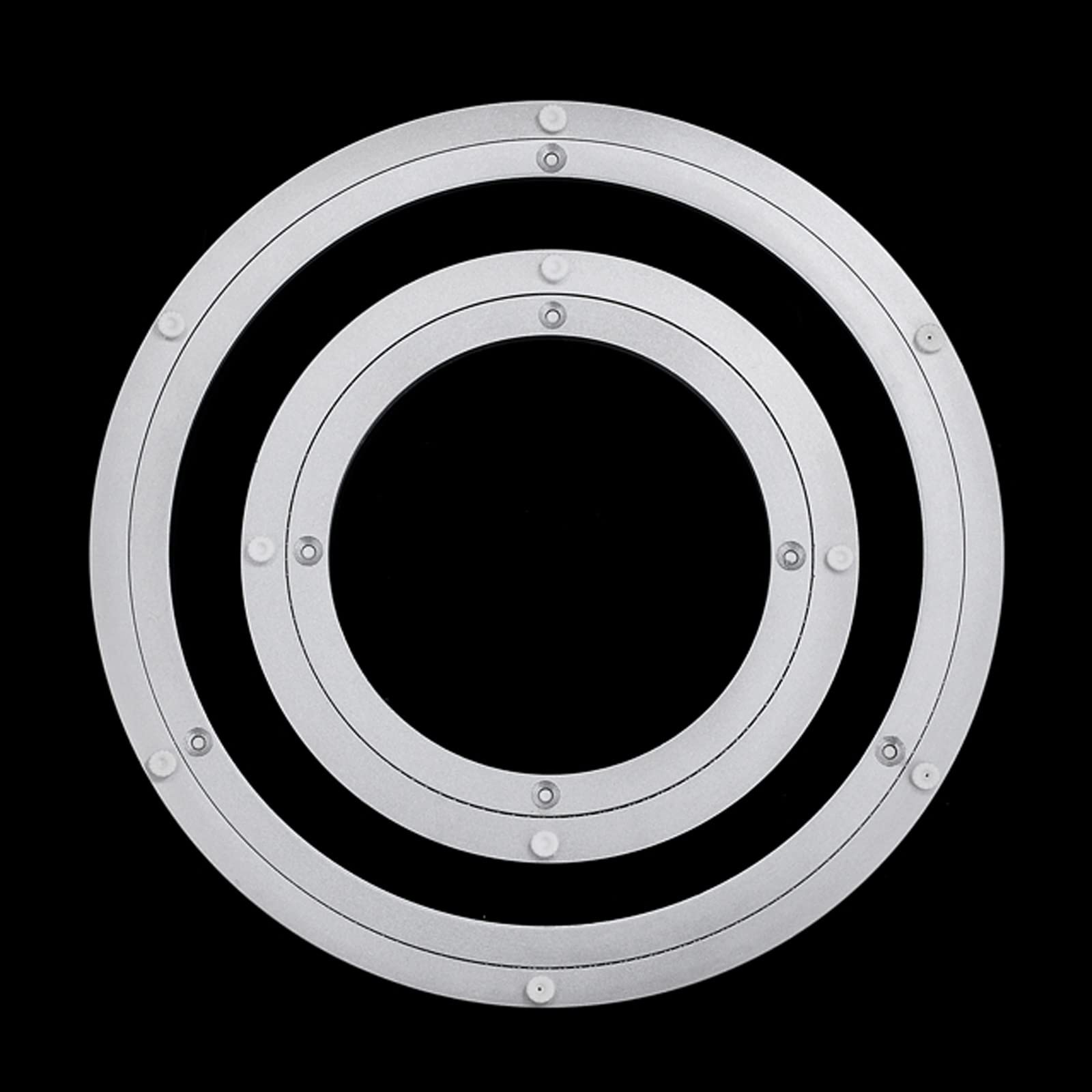 TrUkd Rodamiento de Plataforma giratoria, rodamiento de Mesa Base Rodamiento de Plataforma giratoria giratoria 360 Rodamiento de Bolas de Alta Resistencia para Mesa Redonda Placa giratoria Soporte