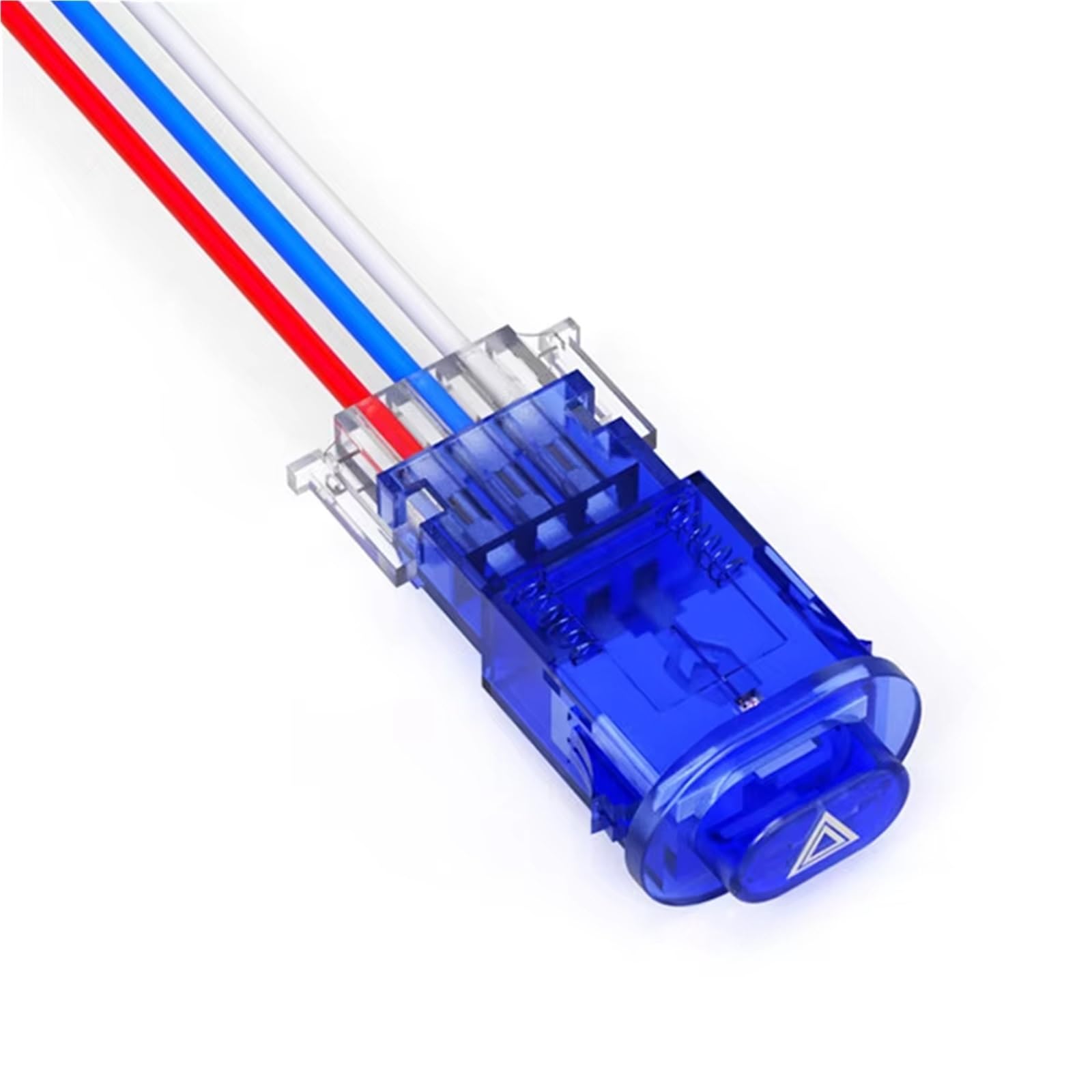 Motocicleta Interruptor de Encendido 0,94 Pulgadas X 1,55 Cm/0,61 Pulgadas Interruptor De Luces De Emergencia Para Motocicleta Doble Intermitente Señal De Emergencia Con Bloqueo De 3 Cables Universal