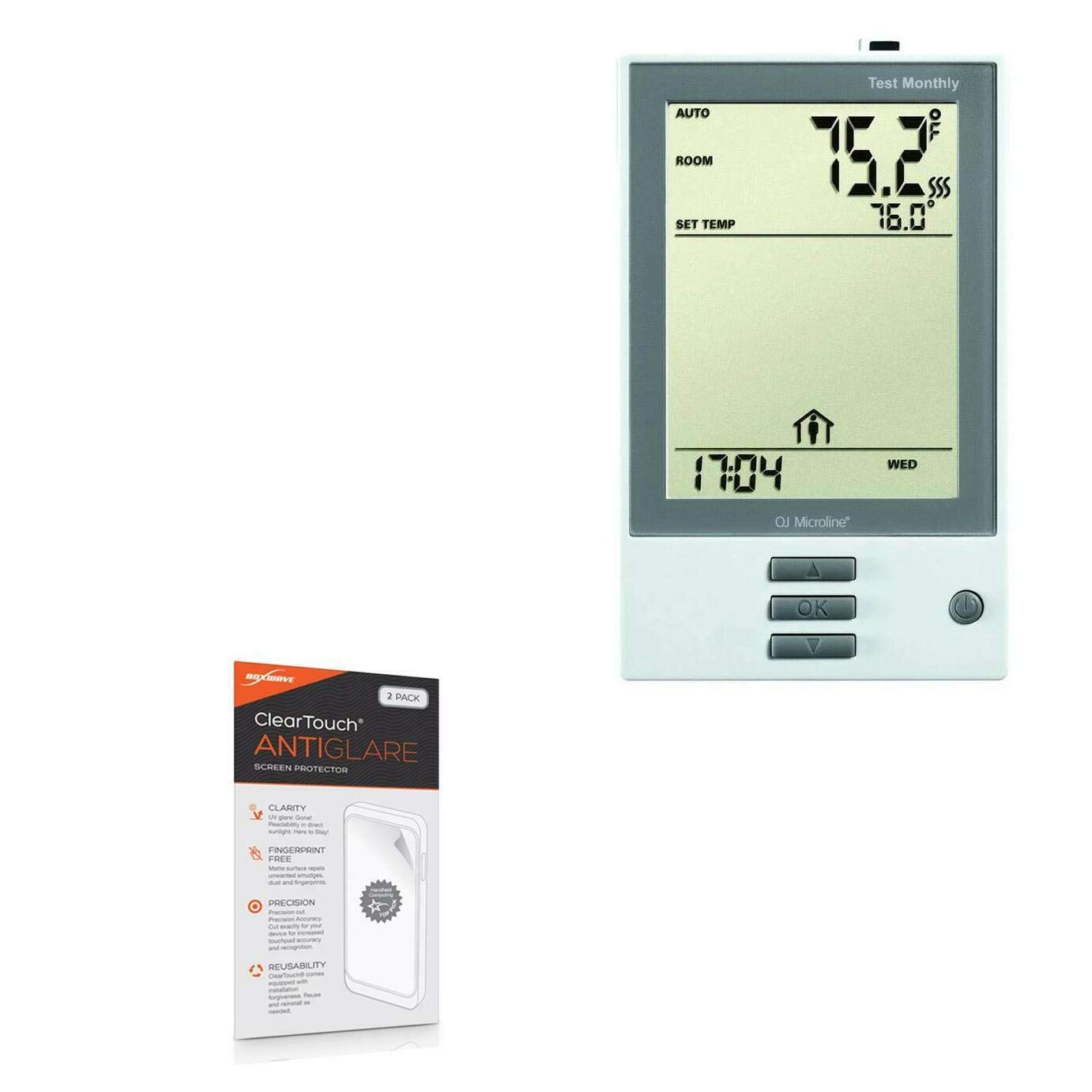 BoxWaveScreen Protector Compatible with ThermoSoft UDG-4999 - ClearTouch Anti-Glare (2-Pack), Anti-Fingerprint Matte Film Skin