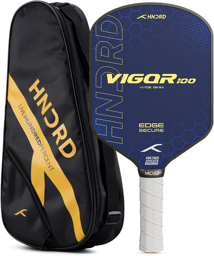 Hundred Vigor 100 Wide Pickle Ball Paddle (Navy/Gold)