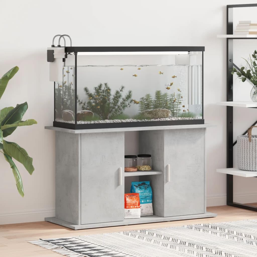 vidaXL Soporte para Acuario de hormigón Gris 101x41x58 cm de Madera sintética