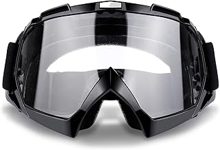Motorcycle Motocross Goggles, ATV Off Road Bike Glasses for Men, Women & Youth Dirt Bike Riding, Cycling, Ski Snowboard Sports Outdoor Goggles, Windproof Dustproof UV400 Protection Clear Lense
