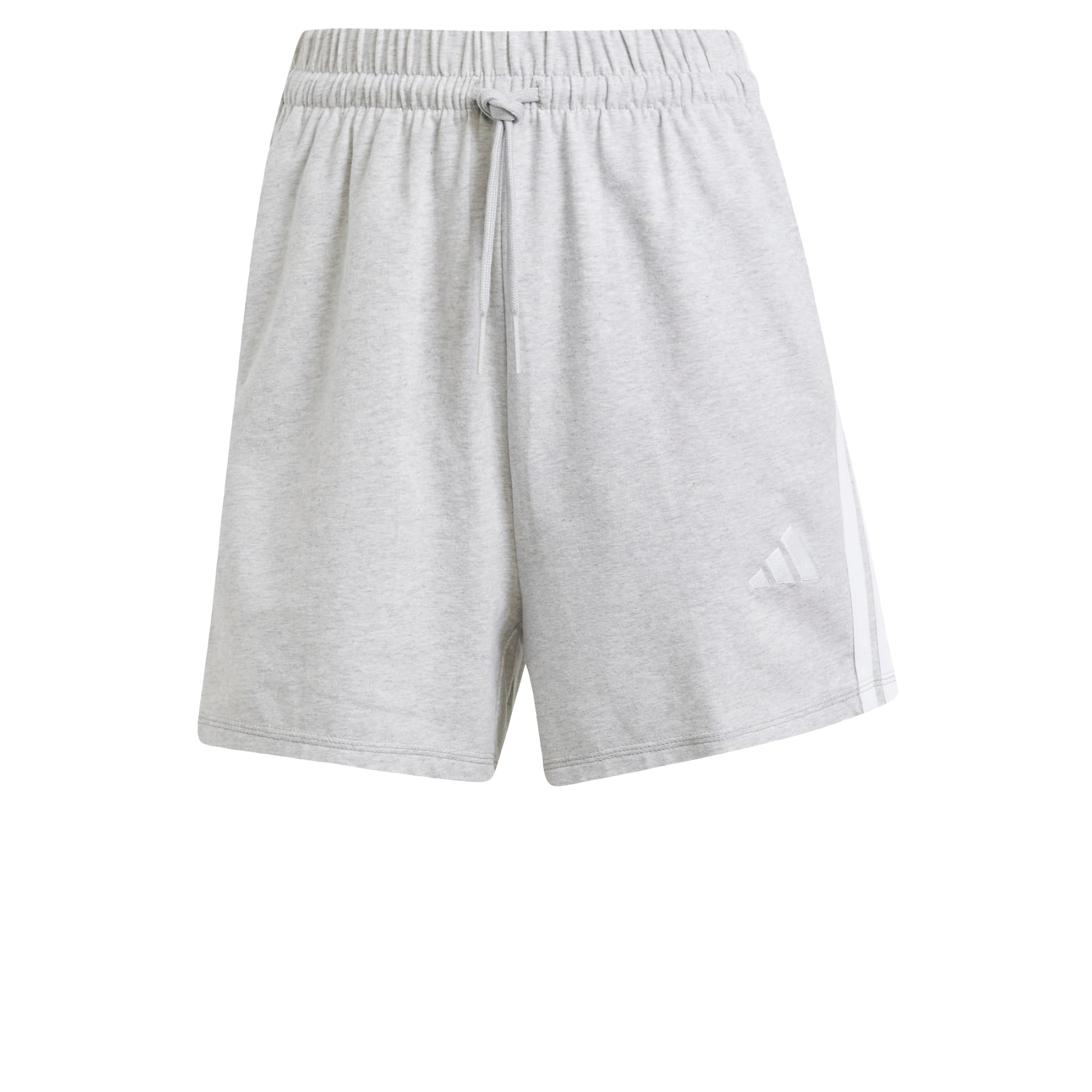 Adidas Women's Essentials 3 Stripe Shorts - Grey - XS (4-6)