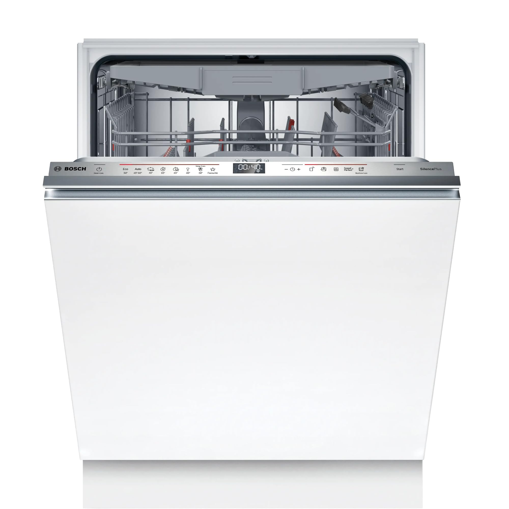 Bosch SMV6ECX93E, Série 6, Lave-​vaisselle tout encastrable, Home Connect, 13 couverts, Silence Plus 40 dB