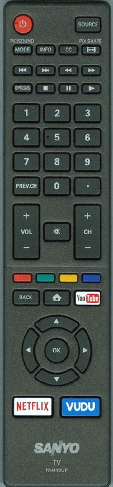 Funai CorporationOriginal Factory New Remote Control NH415UP Compatible for Sanyo FS32C06F FW50C36F