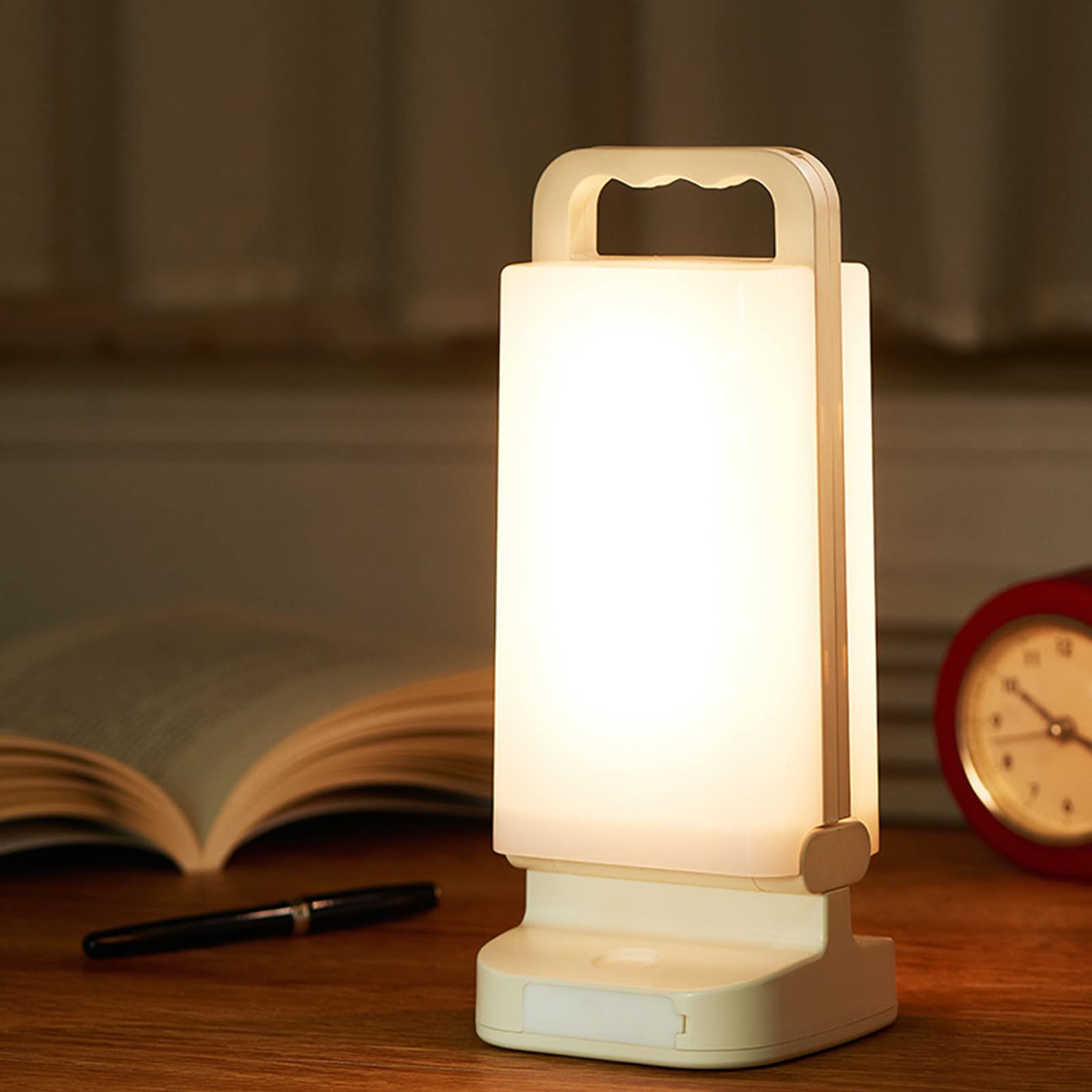 Lepwings Lampe Solaire Rechargeable USB, Lanterne LED Portable avec Batterie Externe 6000 mAh, Étanche IPX4 pour Intérieur et Extérieur (Camping, Randonnée, Pêche)