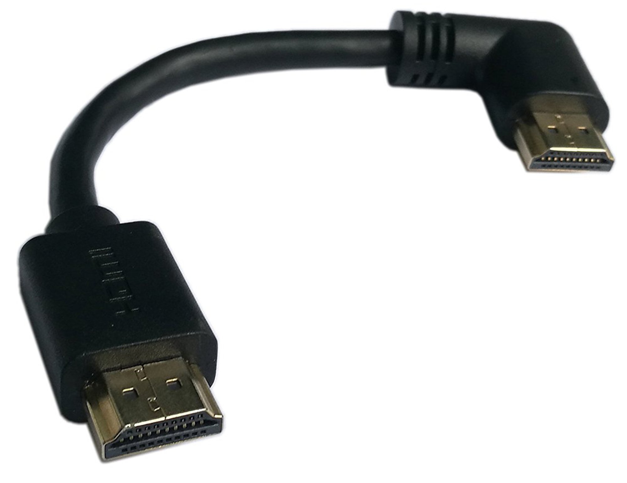 CGTime 5 Inch HDMI Left Angle 90 Degree Vertical Right Cable -Supports 4K@60Hz, High Speed, HDMI 2.0 Ready - UHD, Ethernet & Audio Return - Video 4K 2160p, HD 1080p, 3D.(Male-Male)