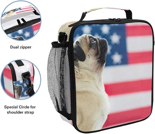 Miniatura 122 de AUUXVA Bolsa de almuerzo – Tren de vapor, lona, 10.5 pulgadas de alto x 3.5 pulgadas de ancho x 9.5 pulgadas de largo, para 3 años en adelante Steam