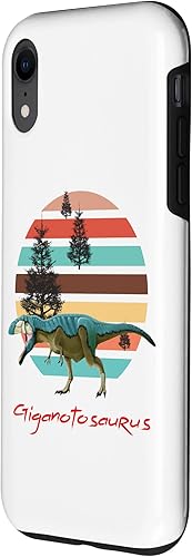 Miniatura 2 de iPhone XR Giganotosaurus Retro T rex prehistoric dinosaur Father's day Case