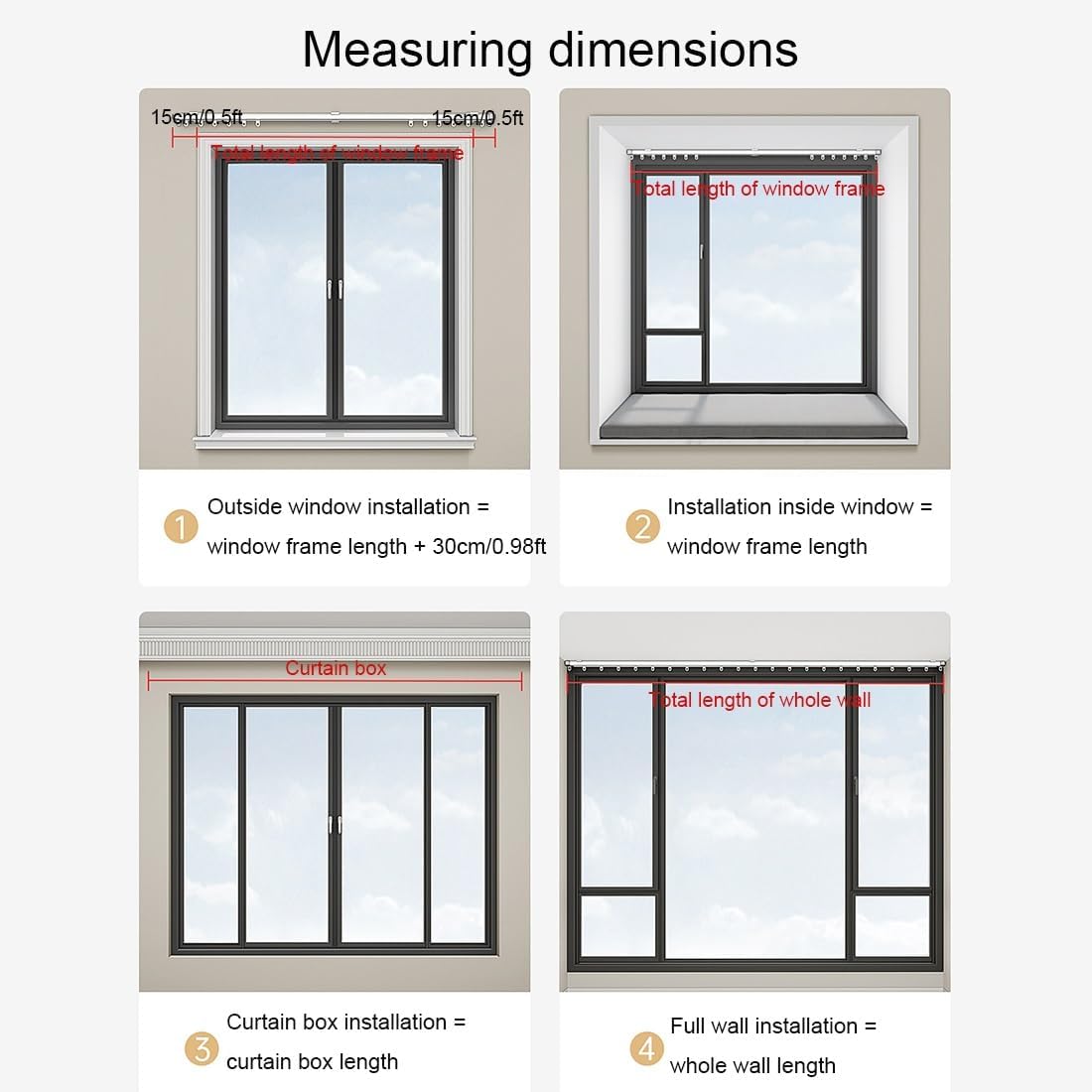 Retractable Double Track Curtain Track, Silent Slide, Top-Mounted, Side-Mounted Ceiling Track for Curtains, Room Divider Curtain Rods, Curtain Track Ceiling Mount(235-360 CM/7.7-11.8 FT)
