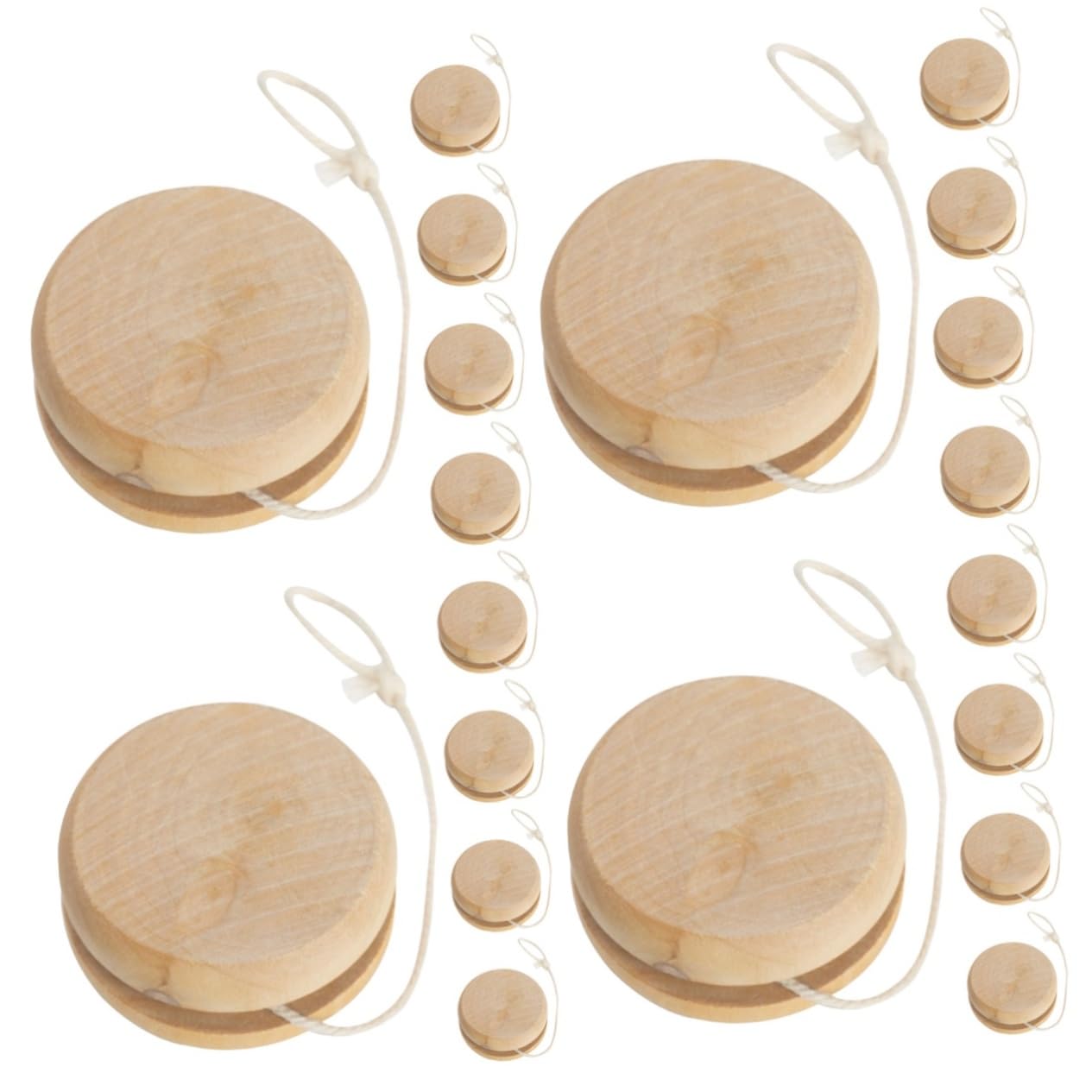 Toddmomy 4sets Lovely Balls for Boys and Girls Wooden Fingertip Plaything 5pcs*4