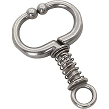 Cattle Nose Ring for Cows and Automatic Spring Bulls Carbon Steel Bovine Nose Clamp for Most Farm Breeds M-1PC