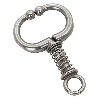 Cattle Nose Ring for Cows and Automatic Spring Bulls Carbon Steel Bovine Nose Clamp for Most Farm Breeds M-1PC